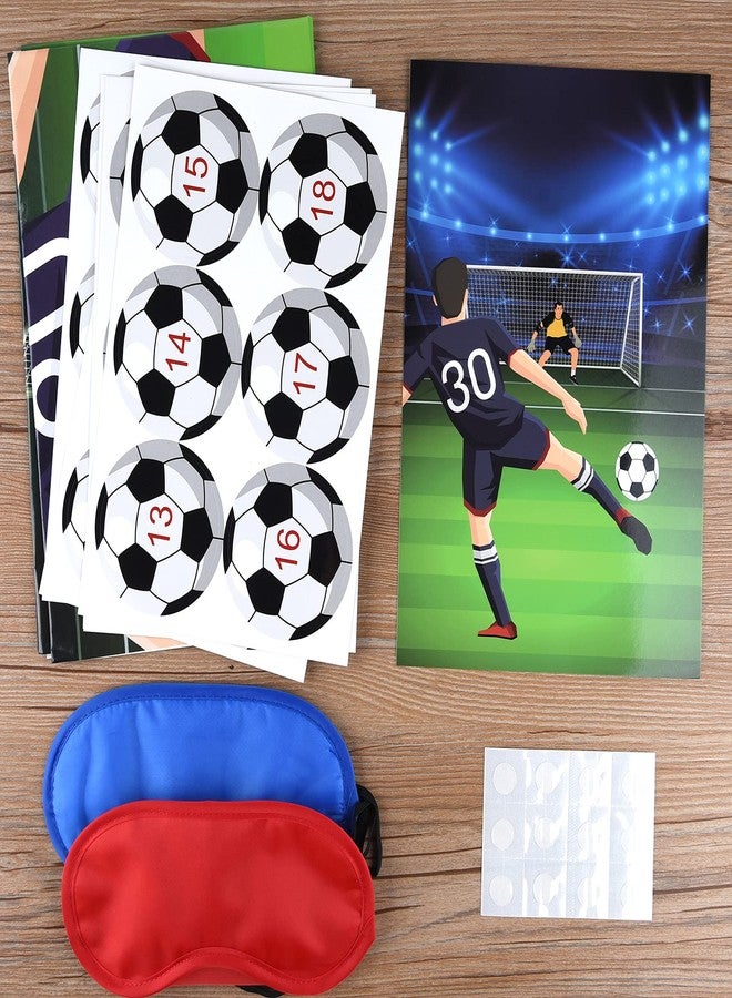 ELECLAND Pin The Soccer Game for Kids, Pin The Soccer on The Goal with Soccer Ball Stickers, Football Party Games Christmas Party Games for Classroom Activities, Football Birthday Decorations - Image 5